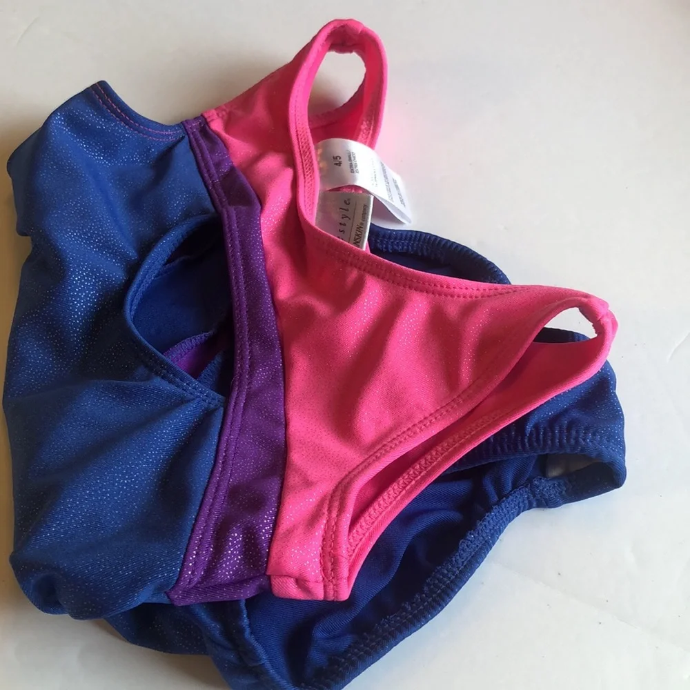 Girls gymnastics freestyle bodysuit